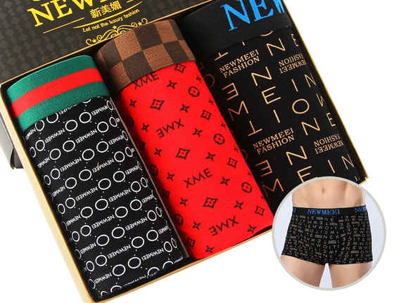 Различни комплекти мъжки боксерки - 3 и 4 броя - червени, жълти, оранжеви, сиви, черни, кафяви и вариант чорапи и боксерки