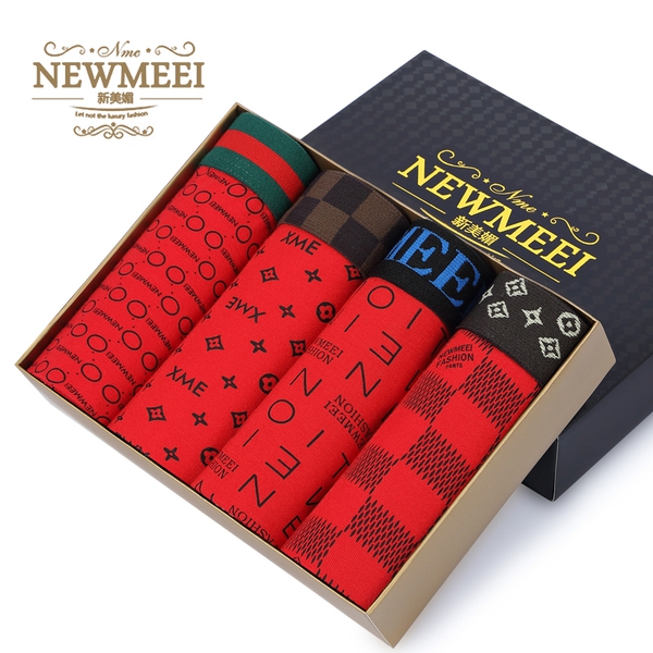 Различни комплекти мъжки боксерки - 3 и 4 броя - червени, жълти, оранжеви, сиви, черни, кафяви и вариант чорапи и боксерки