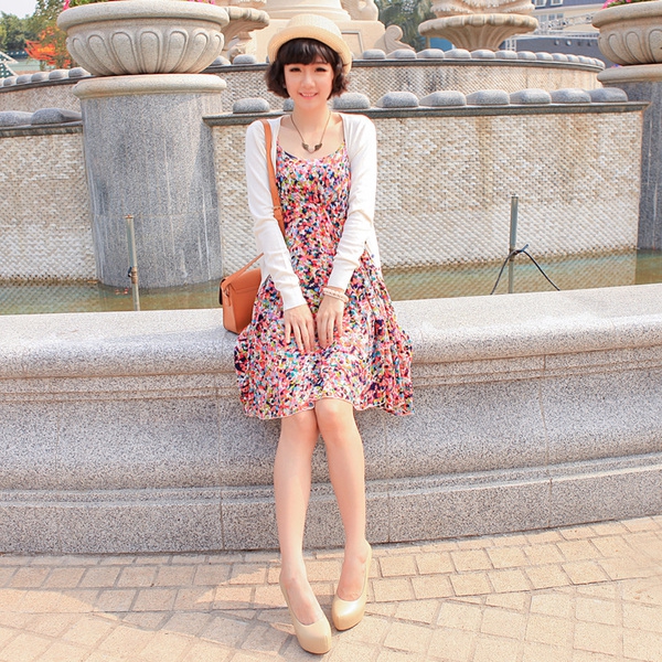 Дамска бохемска рокля в два топ модела