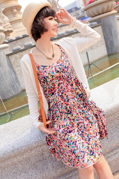 Дамска бохемска рокля в два топ модела