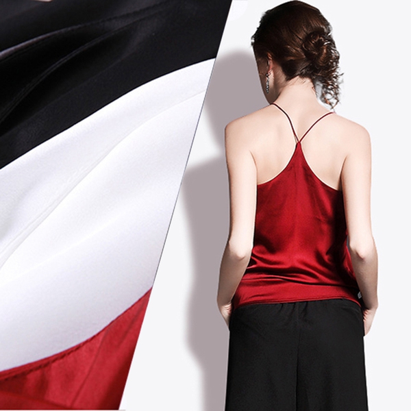 Γυναικείο πολυτελές σατέν γιλέκο - κόκκινο, μαύρο, άσπρο