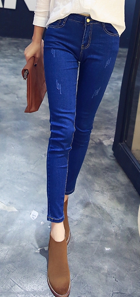 Тънки и дебели дамски дънки