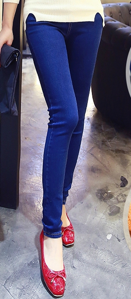 Тънки и дебели дамски дънки