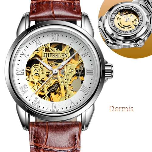 Мъжки стилни часовници с прозрачен циферблат