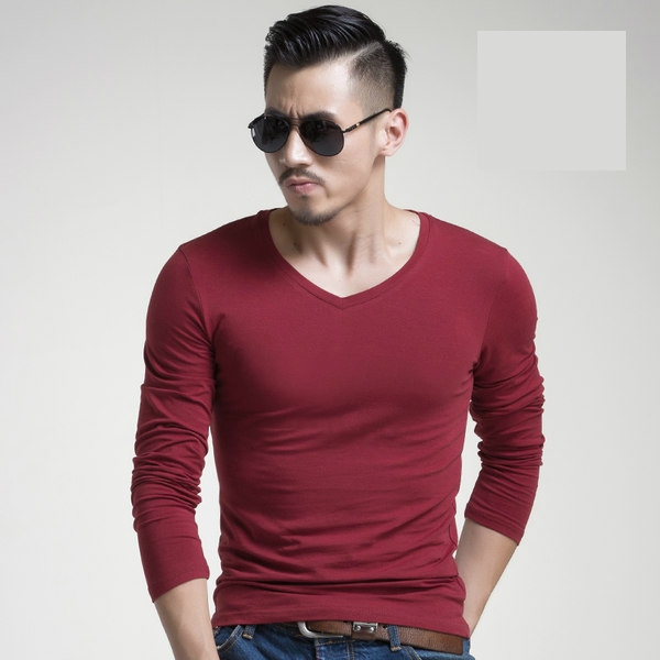 Мъжка тениска с дълъг ръкав ж различни цветове