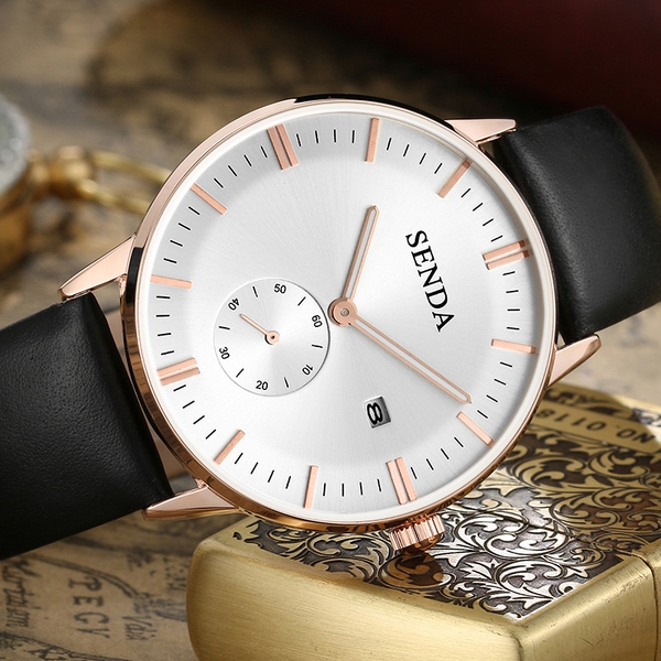 Мъжки часовници  с кожена каишка