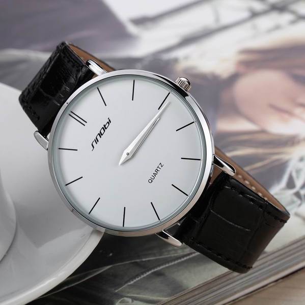 Мъжки часовници  с кожена каишка