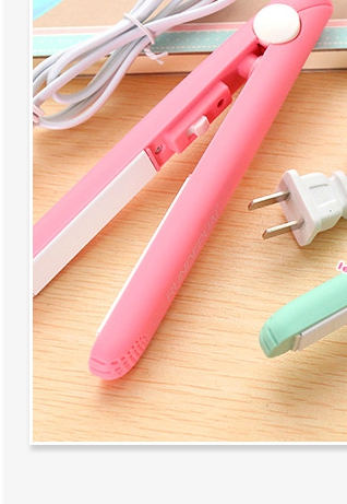 Мини преса за изправяне-розова, синя, бяла