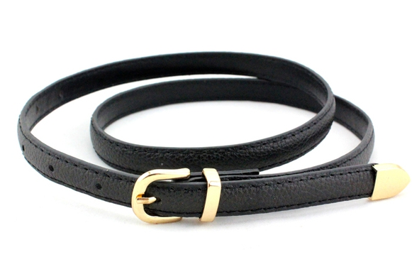 Οι γυναίκες λεπτές χρώματα ζώνη από δέρμα - κίτρινο, μπλε, ραβδωτό, λευκό, καφέ