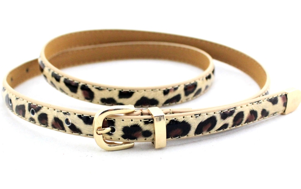 Οι γυναίκες λεπτές χρώματα ζώνη από δέρμα - κίτρινο, μπλε, ραβδωτό, λευκό, καφέ