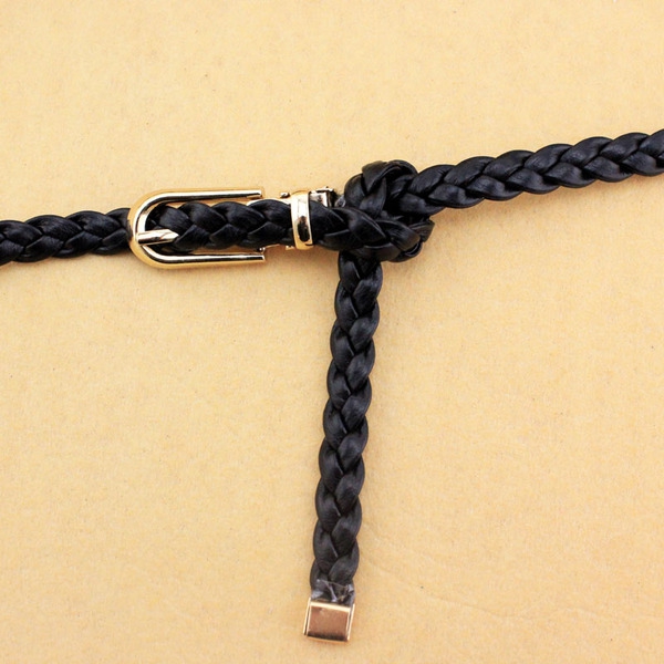 Декоративен дамски тънък колан - различни топ модели - червен, бял, розов, бежов, жълт, син - дължина 105 см, ширина 1 см