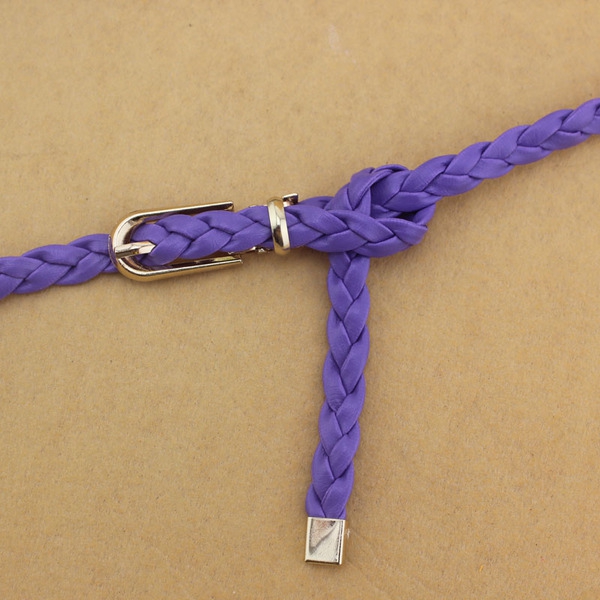 Декоративен дамски тънък колан - различни топ модели - червен, бял, розов, бежов, жълт, син - дължина 105 см, ширина 1 см