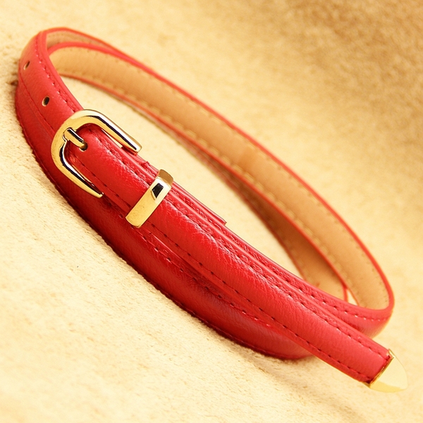 Дамски модерен тънък колан - топ мода, различни модели, дължина 105 см и ширина 1.4 см