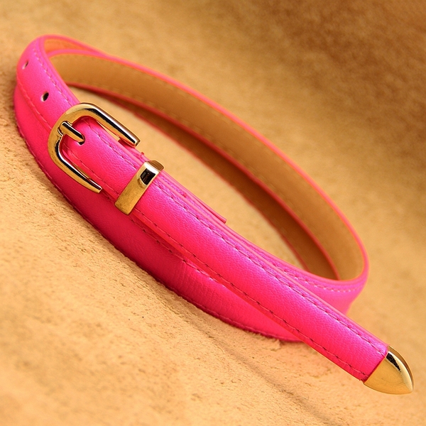 Дамски модерен тънък колан - топ мода, различни модели, дължина 105 см и ширина 1.4 см