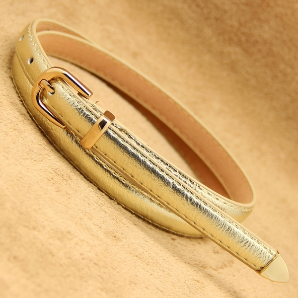 Дамски модерен тънък колан - топ мода, различни модели, дължина 105 см и ширина 1.4 см