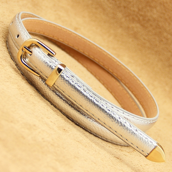 Дамски модерен тънък колан - топ мода, различни модели, дължина 105 см и ширина 1.4 см