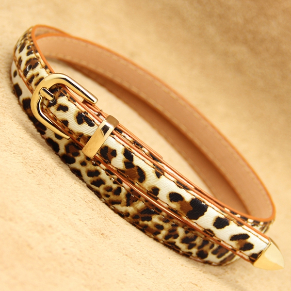 Дамски модерен тънък колан - топ мода, различни модели, дължина 105 см и ширина 1.4 см