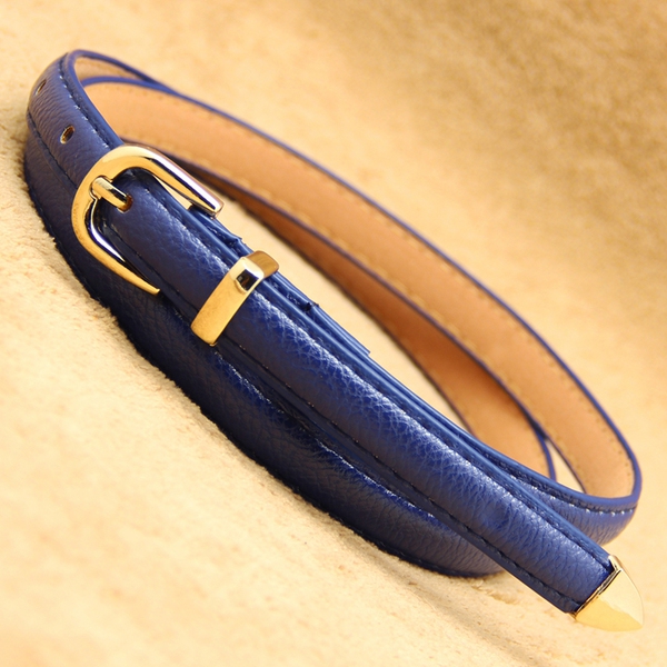 Дамски модерен тънък колан - топ мода, различни модели, дължина 105 см и ширина 1.4 см