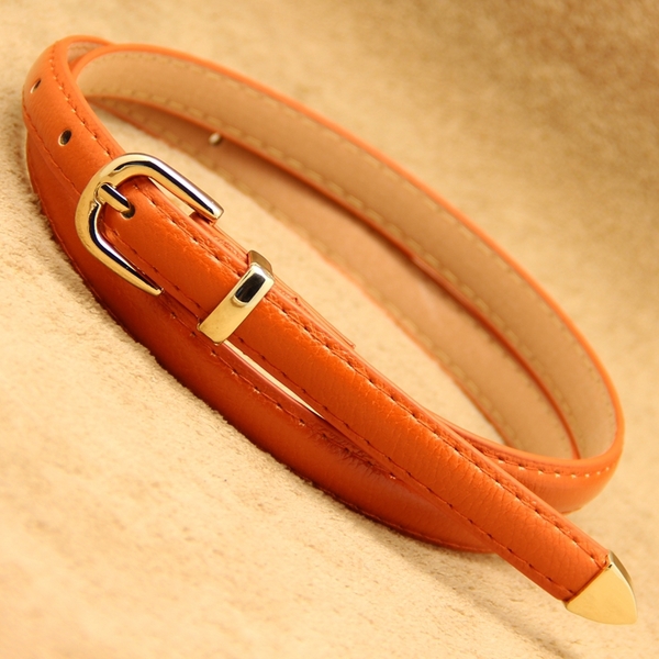 Дамски модерен тънък колан - топ мода, различни модели, дължина 105 см и ширина 1.4 см