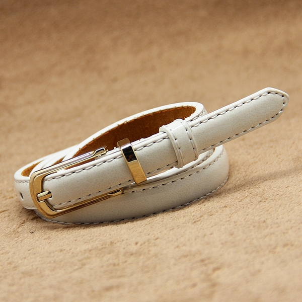 Дамски модерен тънък колан - топ мода, различни модели, дължина 105 см и ширина 1.4 см