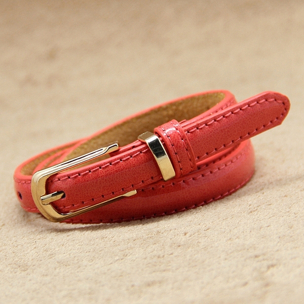 Дамски модерен тънък колан - топ мода, различни модели, дължина 105 см и ширина 1.4 см