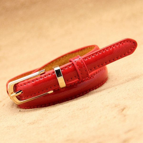 Дамски модерен тънък колан - топ мода, различни модели, дължина 105 см и ширина 1.4 см