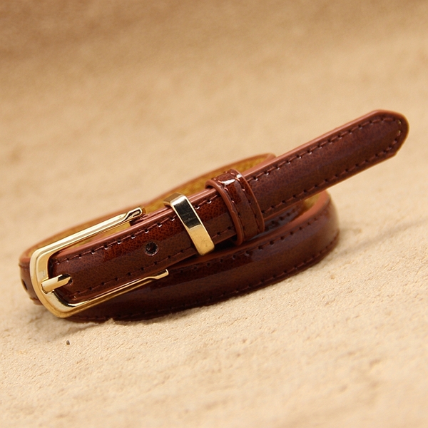 Дамски модерен тънък колан - топ мода, различни модели, дължина 105 см и ширина 1.4 см