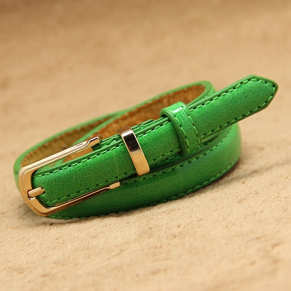 Дамски модерен тънък колан - топ мода, различни модели, дължина 105 см и ширина 1.4 см