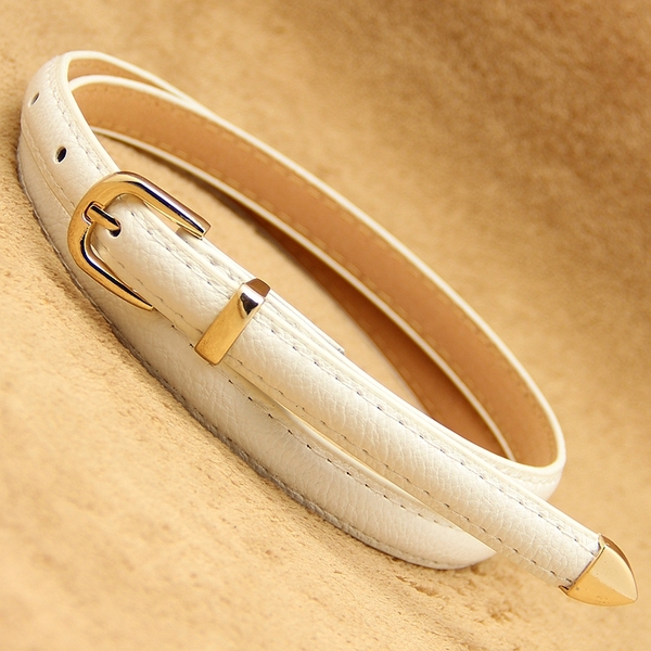 Дамски модерен тънък колан - топ мода, различни модели, дължина 105 см и ширина 1.4 см