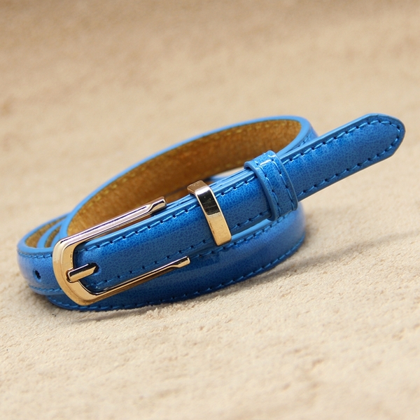 Дамски модерен тънък колан - топ мода, различни модели, дължина 105 см и ширина 1.4 см