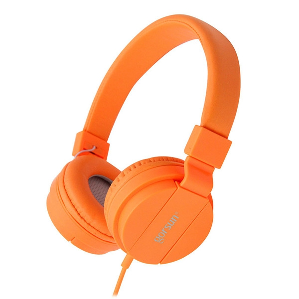 Gorsun ακουστικά αναδίπλωσης για τηλέφωνο και υπολογιστή σε άσπρο, κίτρινο, μαύρο, πορτοκαλί, ροζ και μπλε χρώμα