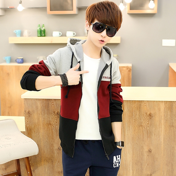 Плътни цветни мъжки суичъри - 8 модела 