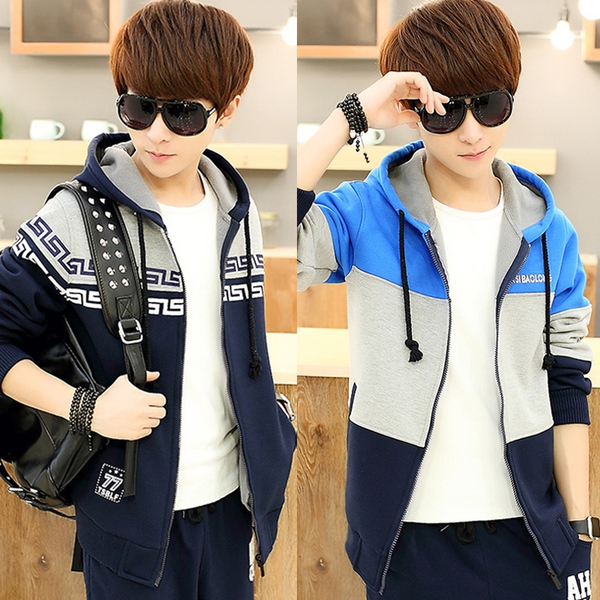 Плътни цветни мъжки суичъри - 8 модела 