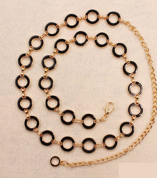 Γυναικείες ζώνες αξεσουάρ - τύπου ζώνης αλυσίδα - διαφορετικά μοντέλα