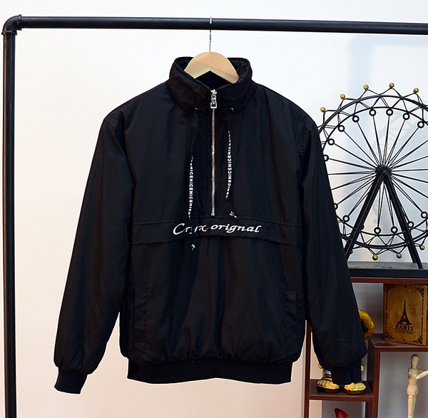 Дебел мъжки суичър  в бял и черен цвят