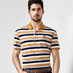 Πολύχρωμά αντρικά  τύπου polo shirt - 2 μοντέλα