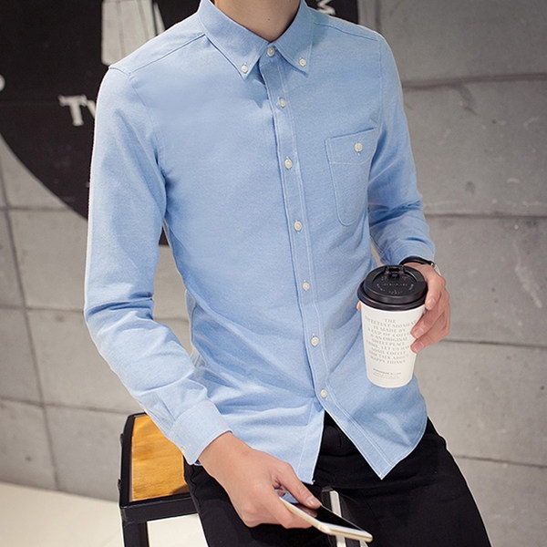 Μακρυμάνικο ανδρικό πουκάμισο με ή χωρίς βελούδινη επένδυση σε ροζ, μπλε, γκρι χρώμα