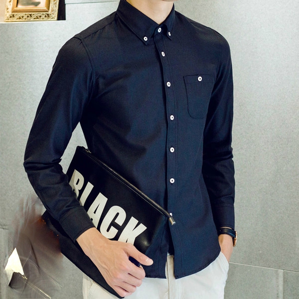 Μακρυμάνικο ανδρικό πουκάμισο με ή χωρίς βελούδινη επένδυση σε ροζ, μπλε, γκρι χρώμα