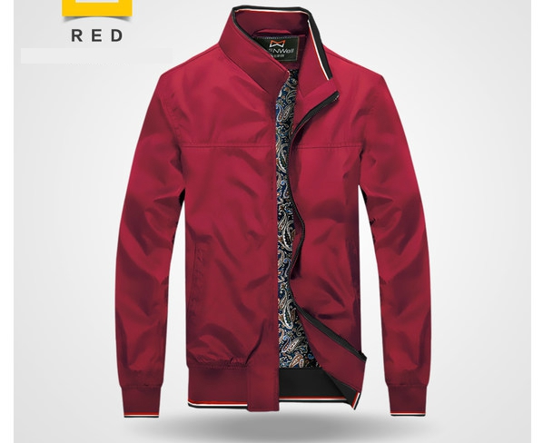 Мъжки пролетни якета в различни цветове - червен, син, зелен, кафяв - топ модели