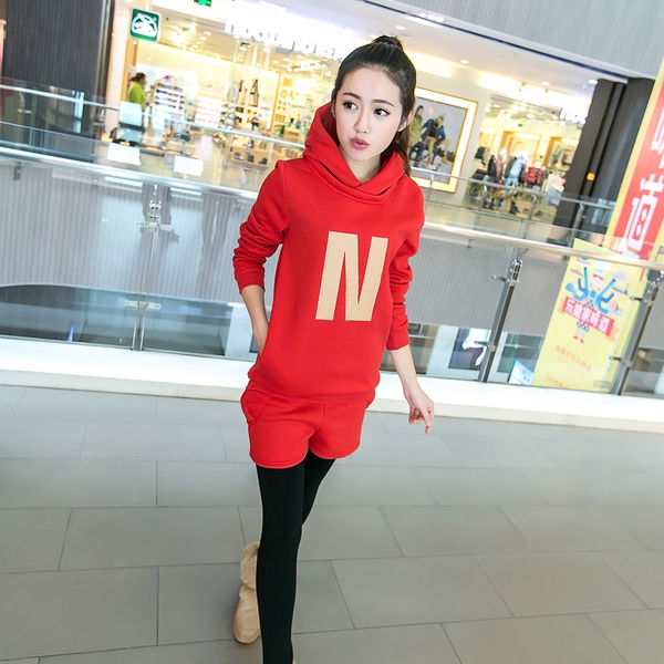 Дамски спортен екип- 3 цвята Черен , Червен, Жълт