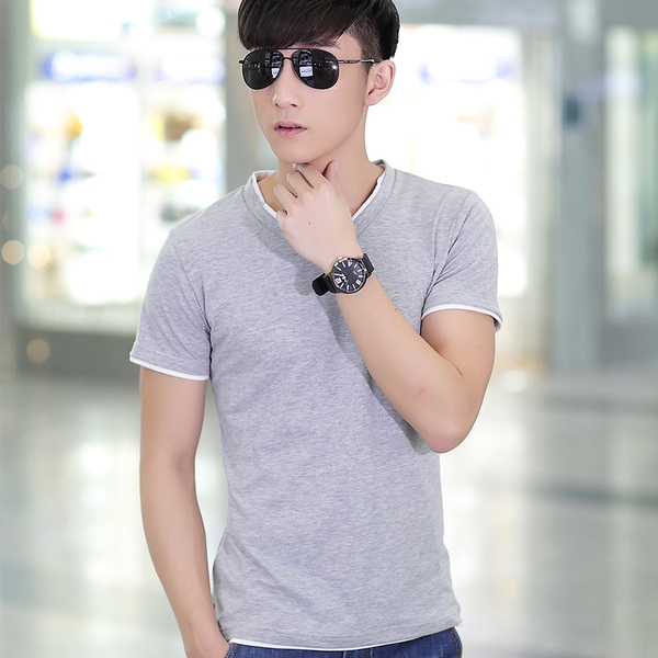 Мъжки цветни тениски с къс и дълъг ръкав