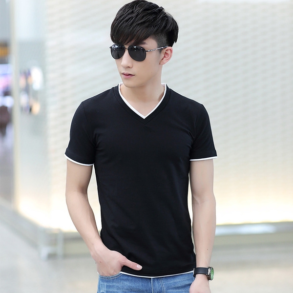 Мъжки цветни тениски с къс и дълъг ръкав