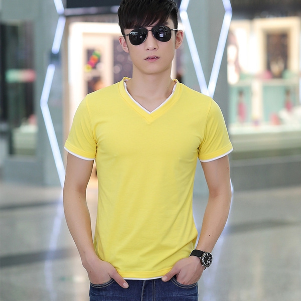 Мъжки цветни тениски с къс и дълъг ръкав