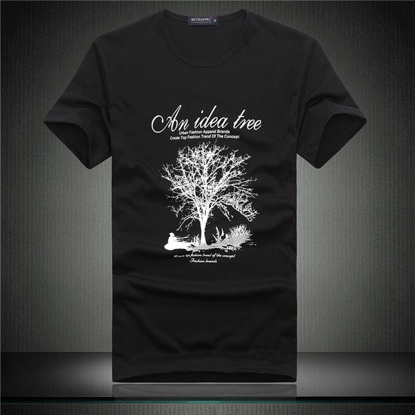 Небрежни мъжки тениски с о-образна и в-образна яка 