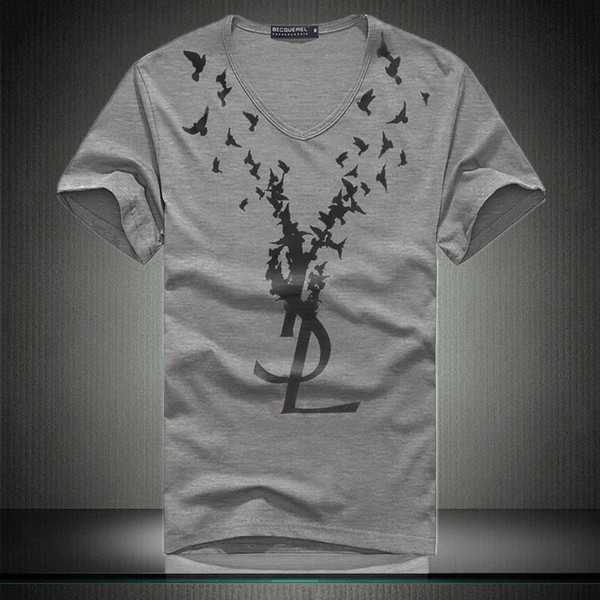 Небрежни мъжки тениски с о-образна и в-образна яка 