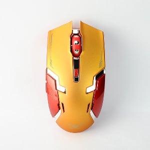 Безжична мишка тип Iron Man 2.4Ghz с бутон за DPI настройване 1000-1600 в 3 модела