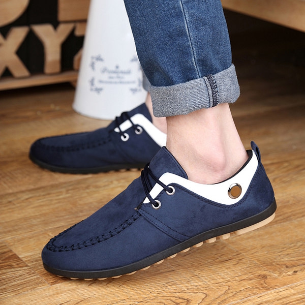 Мъжки обувки - пролетни и есенни - сини, черни, кафяви и стилни