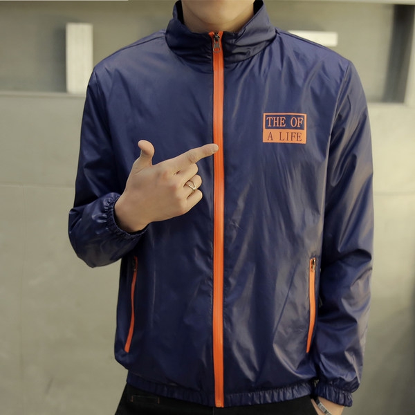 Мъжки тънки пролетни якета - черни, сини и червени