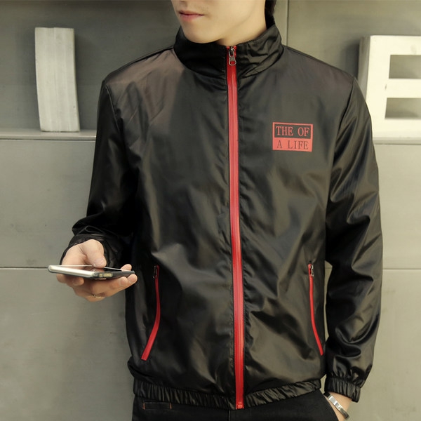 Мъжки тънки пролетни якета - черни, сини и червени