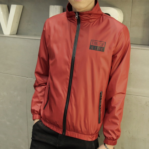 Мъжки тънки пролетни якета - черни, сини и червени